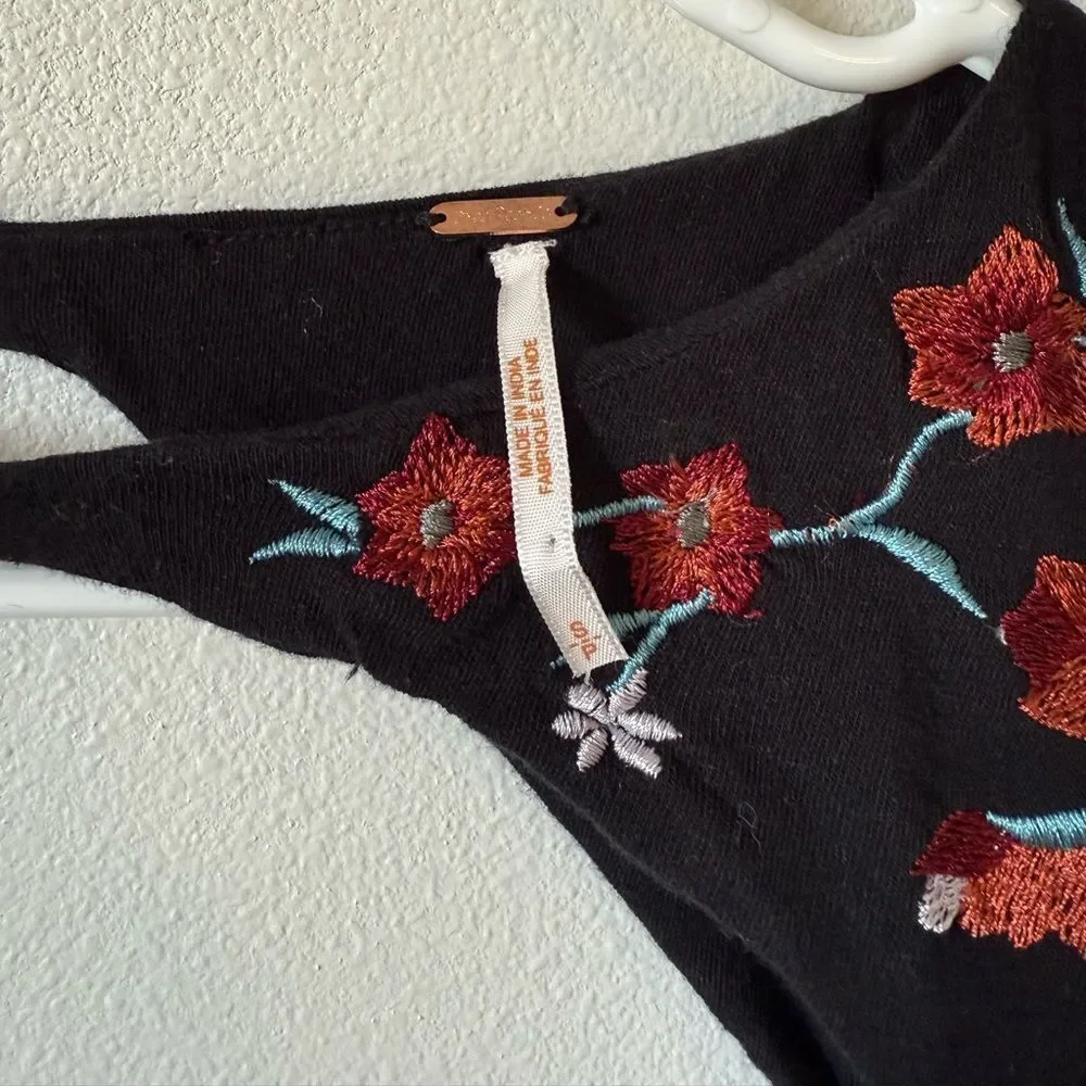 Free People Lita Embroidered Top